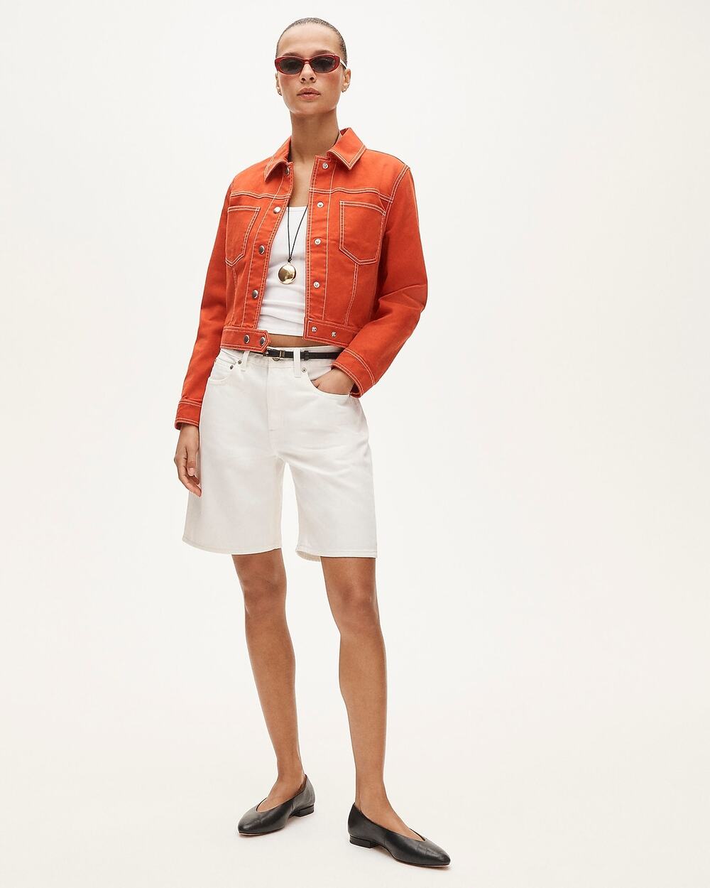 J.Crew Denim bermuda short White 25